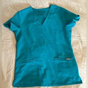 FIGS Teal Casma Scrub Top
